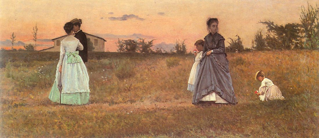 The Betrothed by Sylvestro Lega, 1869